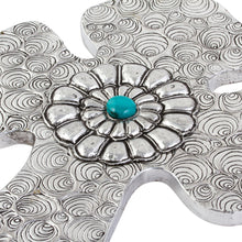 Load image into Gallery viewer, Colonial Mexico Style Aluminum Cross Wall Decoration - Radiant Faith | NOVICA