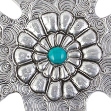 Load image into Gallery viewer, Colonial Mexico Style Aluminum Cross Wall Decoration - Radiant Faith | NOVICA