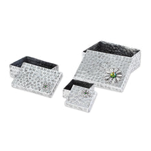 Load image into Gallery viewer, Gift Style Lidded Decorative Boxes of Aluminum (Set of 3) - Merry Gifts | NOVICA