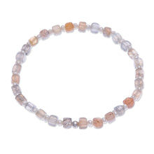 Load image into Gallery viewer, Moonstone and Cultured Pearl Beaded Bracelet - Natural Moon | NOVICA
