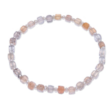 Load image into Gallery viewer, Moonstone and Cultured Pearl Beaded Bracelet - Natural Moon | NOVICA