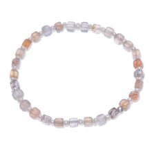 Load image into Gallery viewer, Moonstone and Cultured Pearl Beaded Bracelet - Natural Moon | NOVICA