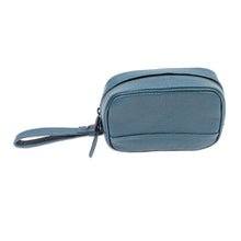 Load image into Gallery viewer, Pacific Blue Leather Travel Tote with Zippered Compartment - Guanajuato Tote | NOVICA