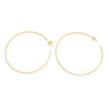 Load image into Gallery viewer, Gold-Plated Half-Hoop Earrings from Bali - Through the Hoop | NOVICA