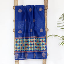 Load image into Gallery viewer, Hand-Woven Chanderi Cotton Blend Shawl - Ancient Poetry | NOVICA