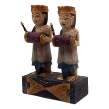 Load image into Gallery viewer, Hand Made Albesia Wood Statuette - Accompanying Ceng Ceng | NOVICA