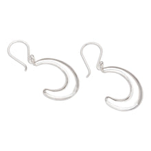 Load image into Gallery viewer, Hand Made Sterling Silver Dangle Earrings - Pause and Breathe | NOVICA