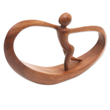Load image into Gallery viewer, Hand Carved Suar Wood Statuette - Spirit Away | NOVICA