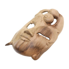 Load image into Gallery viewer, Artisan Crafted Wood Mask from Bali - Mellow Mood | NOVICA