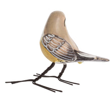 Load image into Gallery viewer, Handmade Bird Sculpture from Guatemala - Grey-headed Chickadee | NOVICA