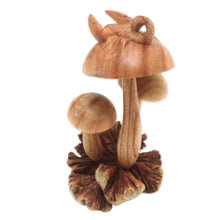 Load image into Gallery viewer, Mushroom Motif Wood Sculpture - Fierce Scorpion | NOVICA