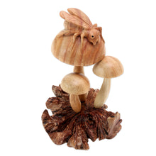Load image into Gallery viewer, Artisan Hand Carved Nature-Themed Sculpture - Little Ladybug | NOVICA