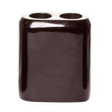 Load image into Gallery viewer, Handmade Black Onyx Bath Accessory Set - Vanity Fair in Black | NOVICA