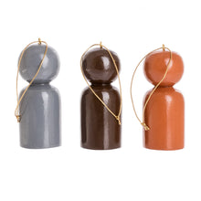 Load image into Gallery viewer, Guatemalan Handcrafted Reclaimed Wood Ornaments (Set of 3) - Love Sloth | NOVICA