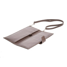 Load image into Gallery viewer, Handcrafted Brown Leather Wallet from Costa Rica - Family Tradition in Brown | NOVICA