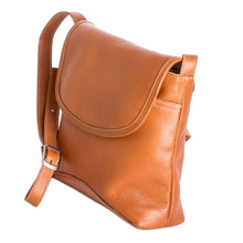 Load image into Gallery viewer, Costa Rican 100% Leather Shoulder Bag with Magnetic Snap - Feminine Style | NOVICA