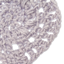 Load image into Gallery viewer, Set of 4 Handmade Light Blue-Grey Crocheted Coasters - Light Blue-Grey Pinwheel | NOVICA