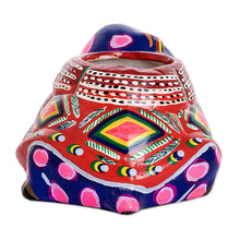 Load image into Gallery viewer, Cute Miniature Turtle Ceramic Flower Pot from Guatemala - Herbaceous Tortoise | NOVICA