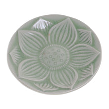 Load image into Gallery viewer, Floral Motif Footed Plate - Lanna Lotus | NOVICA