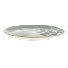Load image into Gallery viewer, Green Floral Celadon Ceramic Dessert Plate - Lanna Orchid | NOVICA