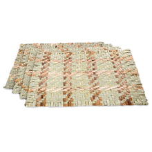Load image into Gallery viewer, Set of 4 Natural Fiber Placemats Handwoven in Guatemala - Nature Love | NOVICA