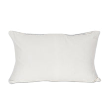 Load image into Gallery viewer, Woven Cotton Cushion Covers in Grey and Ivory (Pair) - Diamond Elegance in Grey | NOVICA