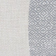 Load image into Gallery viewer, Woven Cotton Cushion Covers in Grey and Ivory (Pair) - Diamond Elegance in Grey | NOVICA