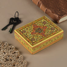 Load image into Gallery viewer, Wood Papier Mache Decorative Box from India - Blooms in Persia | NOVICA