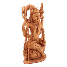 Load image into Gallery viewer, Hand Crafted Kadam Wood Sculpture - Mahadeva | NOVICA