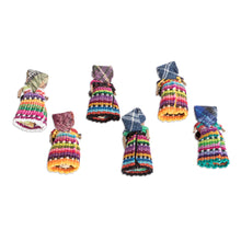 Load image into Gallery viewer, Set of 6 Cotton Decorative Dolls Handcrafted in Guatemala - Sharing Wisdom | NOVICA