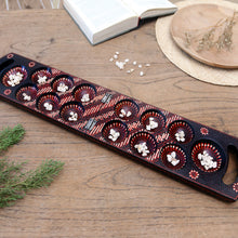 Load image into Gallery viewer, Hand-painted Wood Batik Mancala Game from Indonesia - A Passionate Leisure | NOVICA