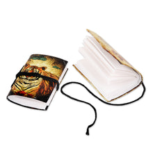 Load image into Gallery viewer, Paper Mini-Journals with Screen-Printed Designs (Set of 2) - Jungle Scene | NOVICA