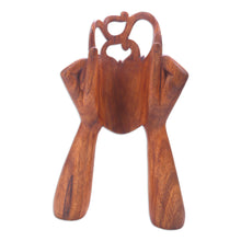 Load image into Gallery viewer, Artisan Crafted Suar Wood Statuette from Bali - Surprising You | NOVICA