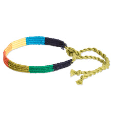 Load image into Gallery viewer, Handwoven Wristband Bracelet from Guatemala - Multicolor Friendship | NOVICA