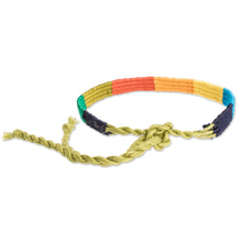 Load image into Gallery viewer, Handwoven Wristband Bracelet from Guatemala - Multicolor Friendship | NOVICA