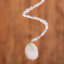Load image into Gallery viewer, Quartz and Crystal Spiral Suncatcher Crafted in Guatemala - Precious Spiral | NOVICA
