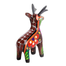 Load image into Gallery viewer, Hand-Painted Tropical Bird Wooden Figurine from Guatemala - Deserving Deer | NOVICA