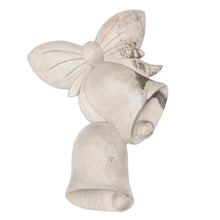 Load image into Gallery viewer, Balinese Hibiscus Wood Wall Art with Hand-Carved Bells - Lucky Bells | NOVICA