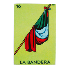 Load image into Gallery viewer, Mexican Wood Magnet with Mexican Flag Decoupage - Mexican Pride | NOVICA