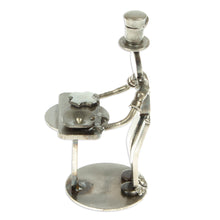 Load image into Gallery viewer, Handcrafted Recycled Scrap Metal Chef Statuette from Mexico - Eco-Friendly Taste | NOVICA
