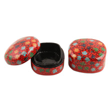 Load image into Gallery viewer, Hand-Painted Papier Mache and Wood Decorative Boxes (Pair) - Flourishing Autumn | NOVICA