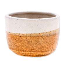 Load image into Gallery viewer, Handcrafted Ceramic Flower Pot with Brown Tones - Brown Bud | NOVICA