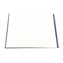 Load image into Gallery viewer, Blue Cotton Journal with 80 Blank Pages Handcrafted in India - Chic Blue | NOVICA