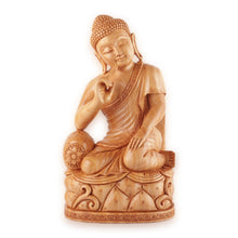Load image into Gallery viewer, World Peace Project Wood Sculpture Hand-Carved in India - Buddha in Peace | NOVICA