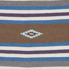 Load image into Gallery viewer, Handloomed Purple Wool Area Rug with Striped Pattern (4x6) - Lively Purple | NOVICA