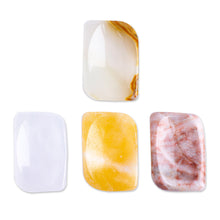 Load image into Gallery viewer, Set of 2 Geometric Reclaimed Marble Stress-Relieving Stones - Intense Relief | NOVICA