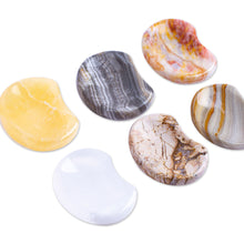 Load image into Gallery viewer, Set of 2 Stress-Relieving Stones Made from Reclaimed Marble - Serene Limbo | NOVICA
