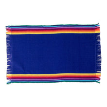 Load image into Gallery viewer, Handwoven Cotton Indigo Placemats with Napkins (Set of 4) - Indigo Balance | NOVICA