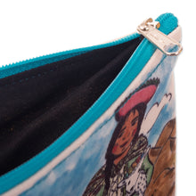 Load image into Gallery viewer, Printed Andean Landscape Wristlet with Zipper Closure - Breathtaking Home | NOVICA