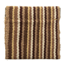 Load image into Gallery viewer, Striped Hand-Woven Cotton Coin Pouch with Snap Top Closure - Warm Winds | NOVICA